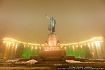 Площадь Ленина, окутанная зимним туманом