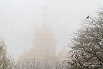 Храм Всех Святых в тумане