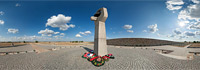 Воинское кладбище в Россошке - панорама
