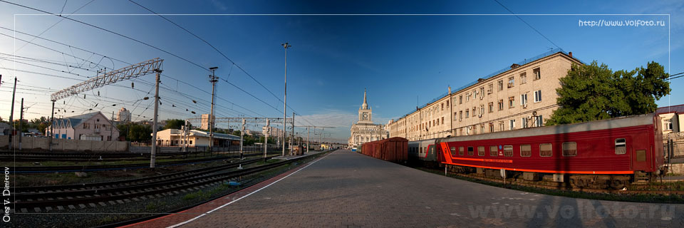 Панорама платформы Волгоградского Вокзала фото