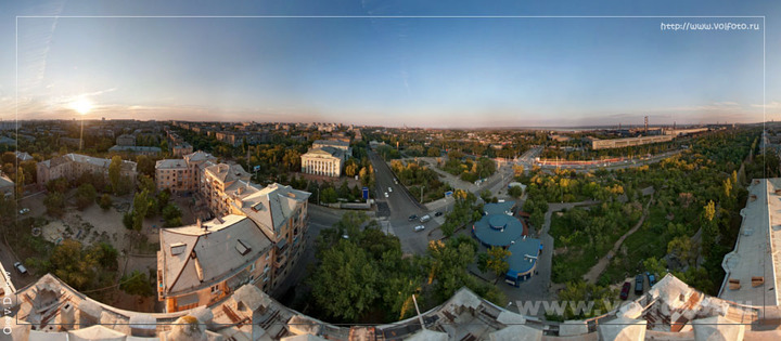 Панорама с дома-башни пр. Ленина 93