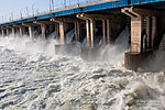 Водосброс на Волжской ГЭС