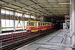 Трамвай на станции "Пионерская"