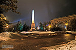 Ночной памятник защитникам Царицына