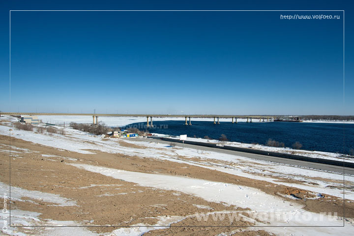 Мост через волгу зимой фото