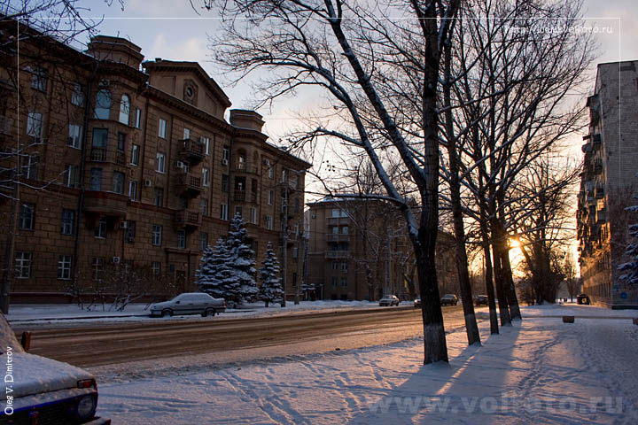 Зимняя улица фото
