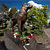 Памятник собакам-истребителям танков - панорама