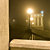 Лестница набережной в туман - панорама