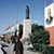 Памятник Сталину и затрибунная часть площади