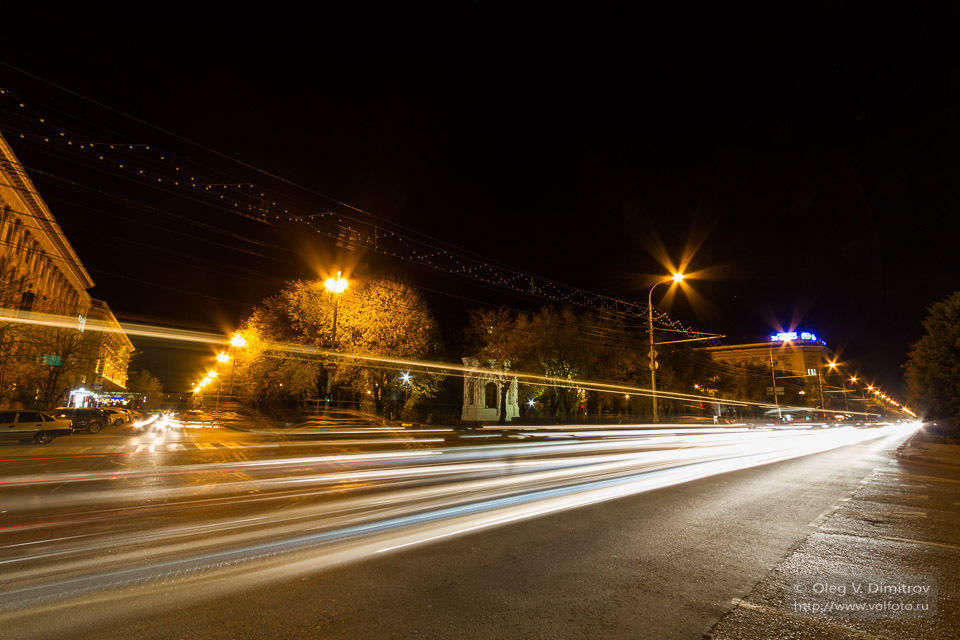 Ночной проспект им. Ленина фото