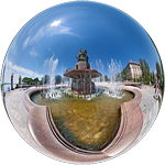 фонтан искусство сферическая панорама