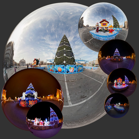 Новогодняя елка на площади Павших борцов, виртуальная экскурсия